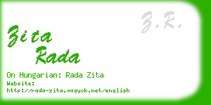 zita rada business card